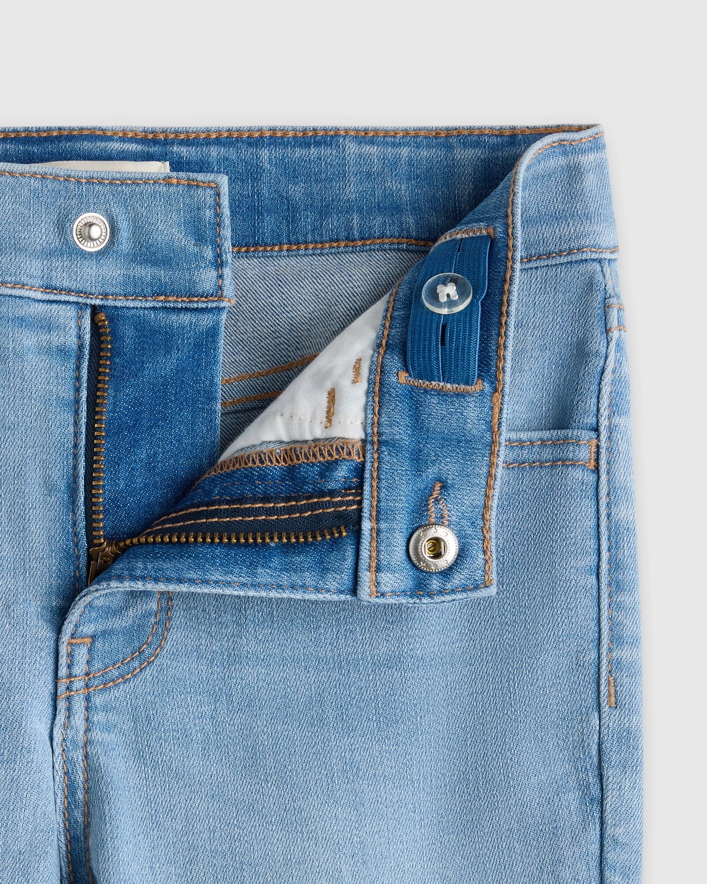 Girls Stretch Skinny Jeans - 6 / Medium Wash