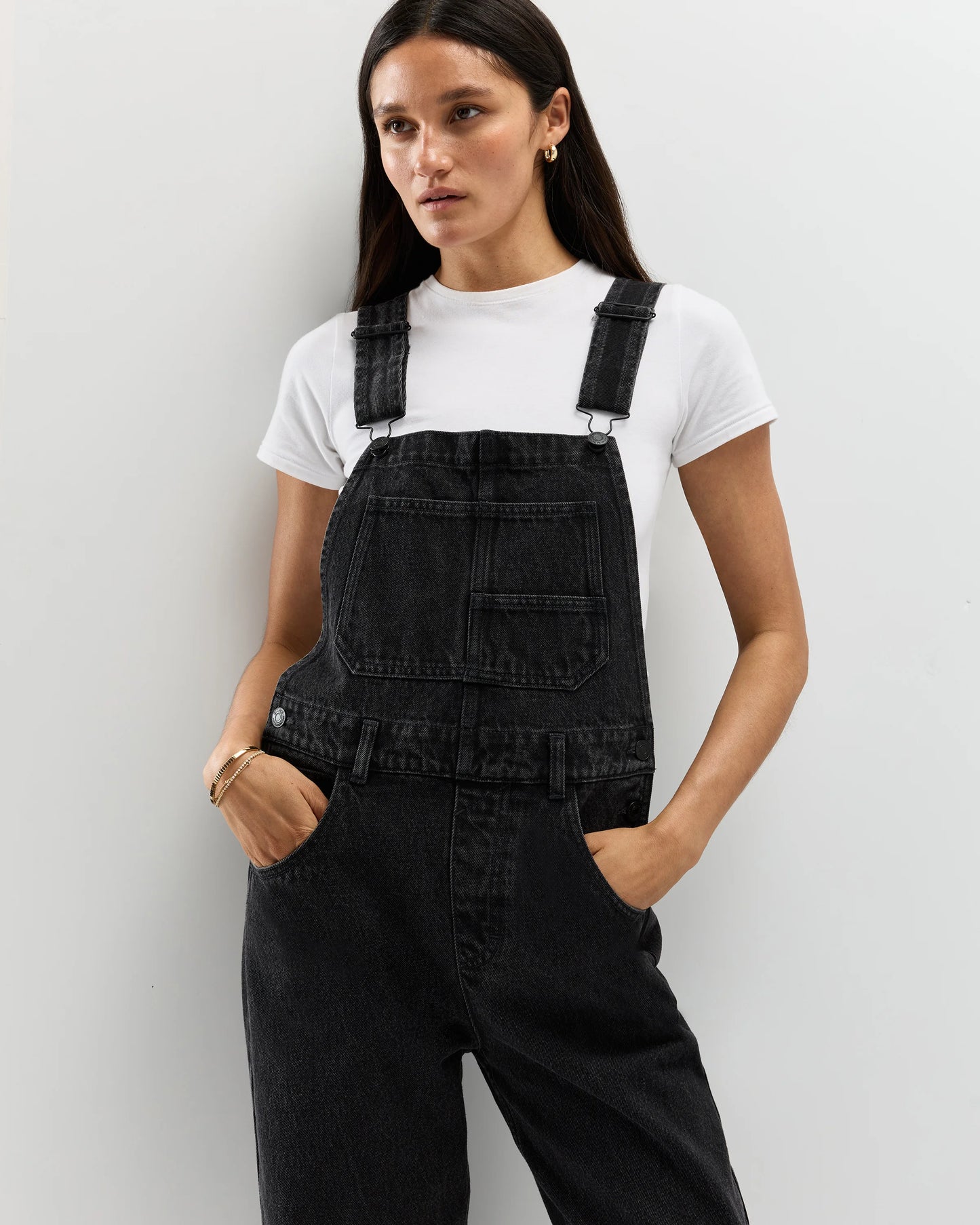 100% Organic Denim Overalls - XS / Mascara Black