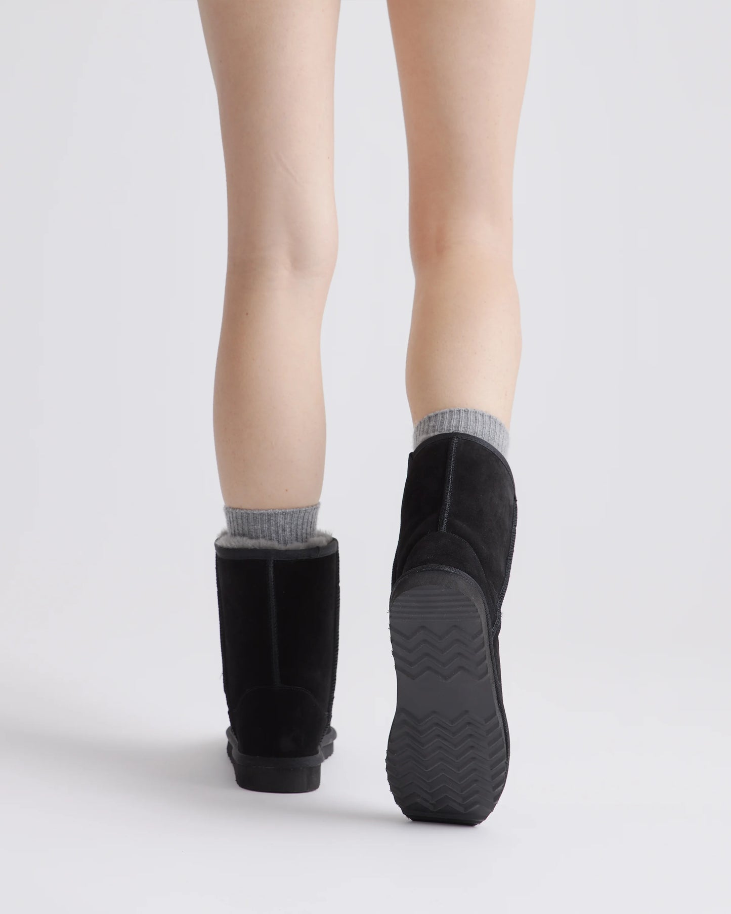 Australian Shearling Mid-Calf Boot - 6 / True Black