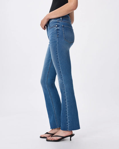 Bella Stretch Kick Flare Jeans - 24 / Deep Rinse