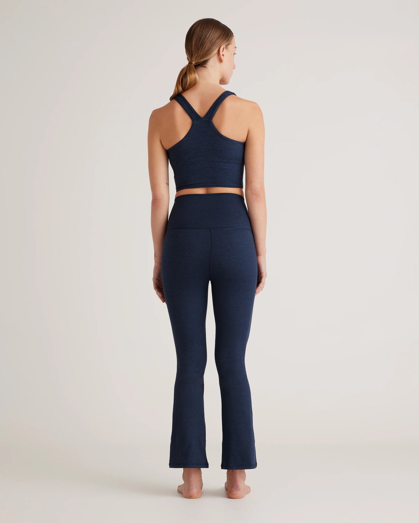 Ultra-Soft Cropped Bootcut Pants - XS / Heather Black
