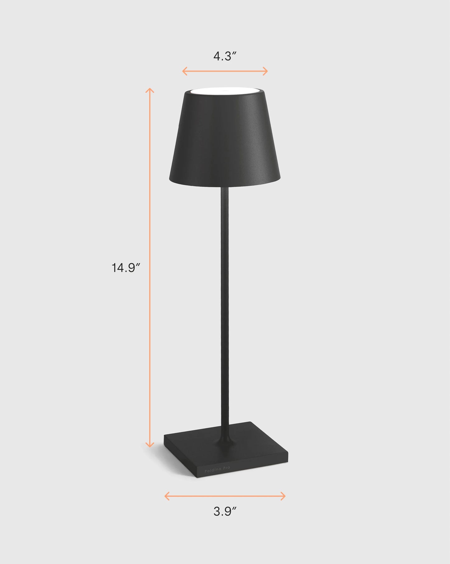 Poldina Pro Rechargeable Table Lamp by Zafferano - Regular / White