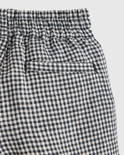 100% European Linen Drawstring Shorts - 2T / Vintage Pink Chambray
