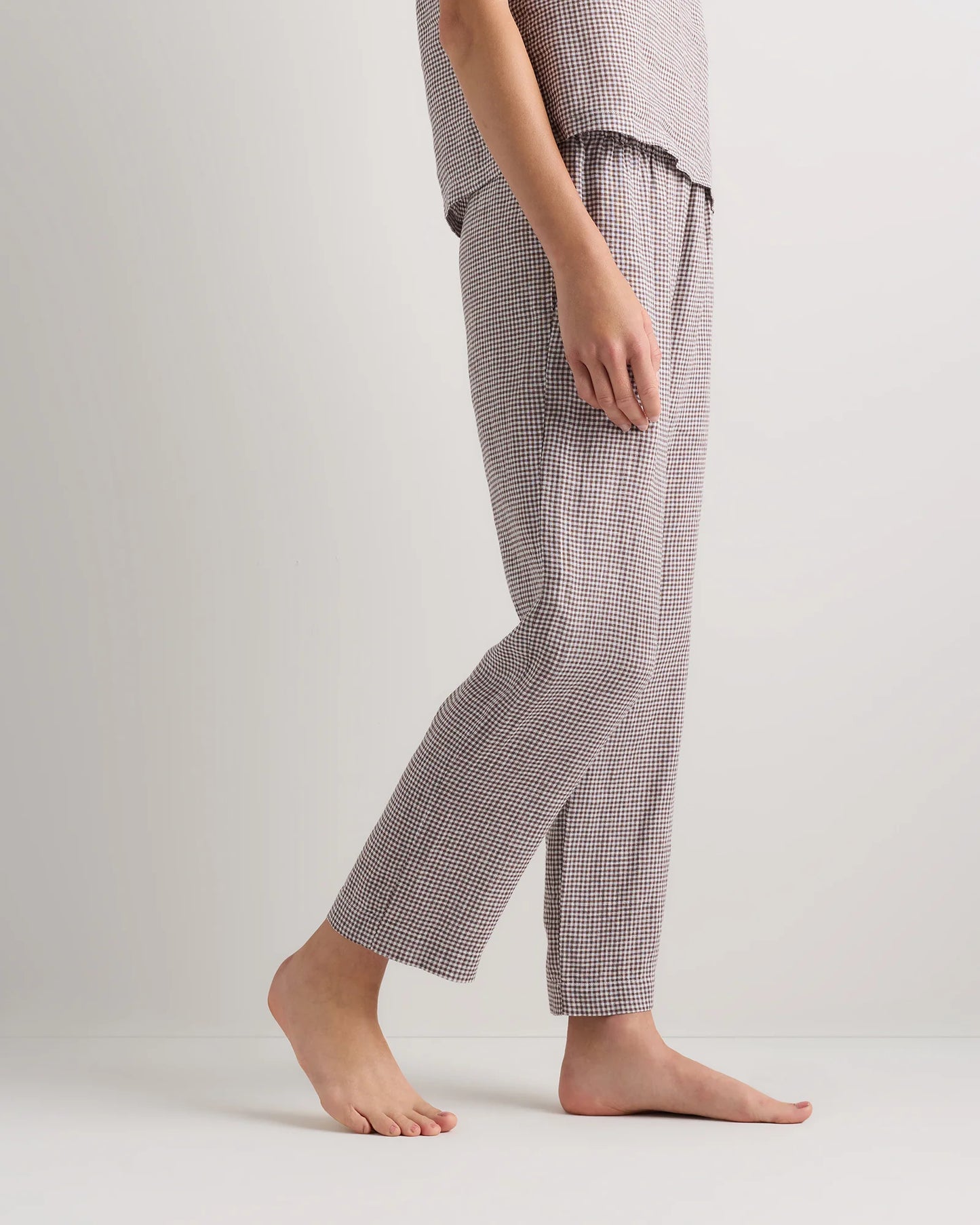 100% European Linen Pajama Set - XS / French Blue