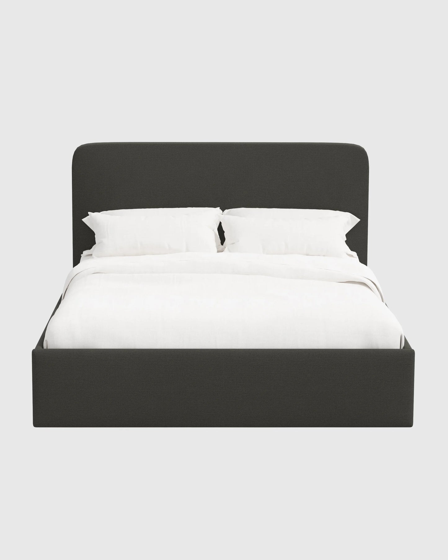 100% Linen Curved Bed - Full / Canvas