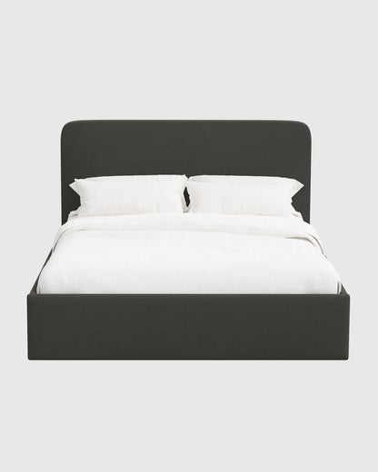 100% Linen Curved Bed - Full / Canvas