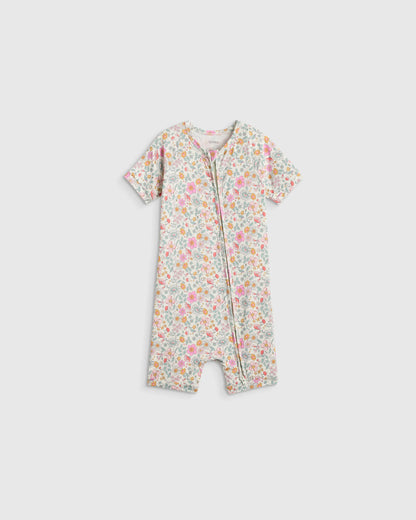 Bamboo Shortie Onesie Pajama - 2T / Sunshine