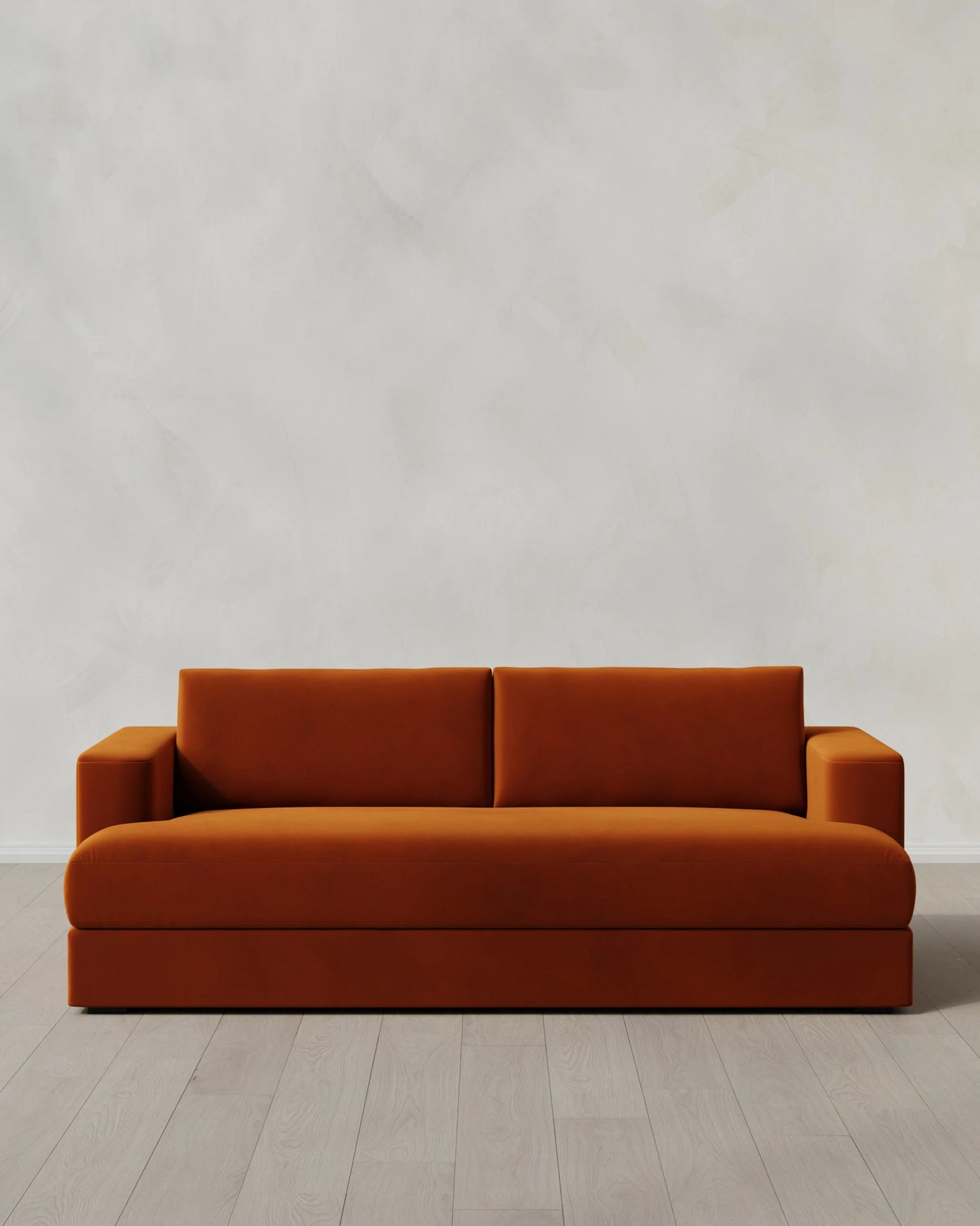 Sierra Curved Arm Sofa in Performance Velvet - 7ft / Sable