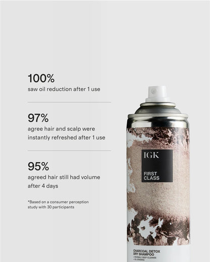 First Class Charcoal Detox Dry Shampoo 11 oz by IGK - One Size / No Color