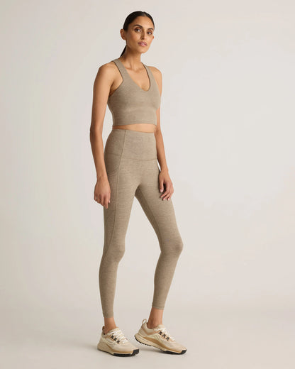 Ultra-Soft High-Rise Pocket Legging - XS / Heather Espresso