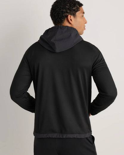 Flowknit Performance Hybrid Pullover Hoodie - S / Heather Green