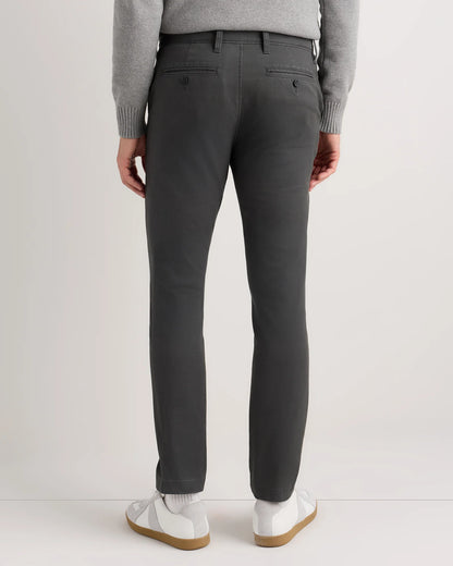 Organic Cotton Stretch Chino Pants - Slim - 30X30 / Stone