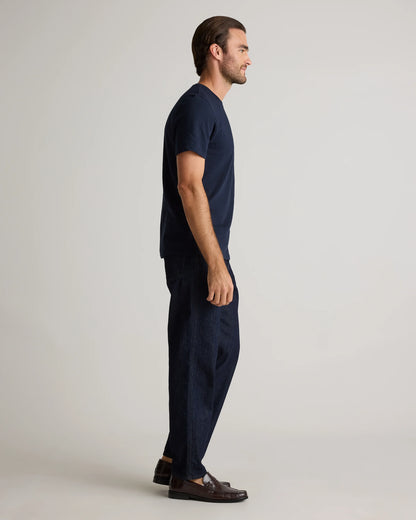 100% Organic Cotton Slub Pocket Tee - S / Bold Black