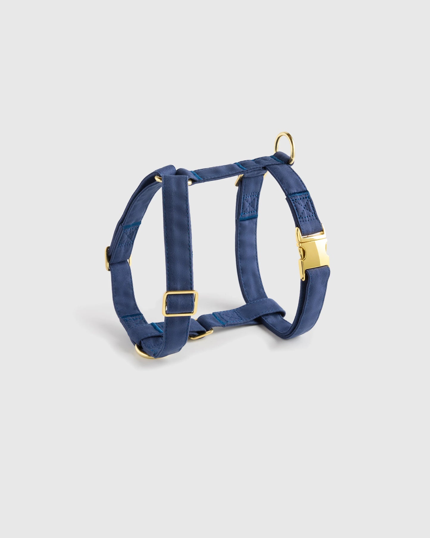 100% Cotton-Wrapped Nylon Dog Harness - XS / Navy
