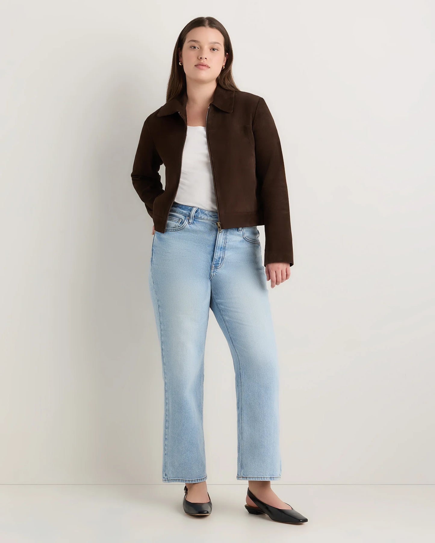 Curvy Bella Stretch Relaxed Straight Jeans - 24 / Charcoal Black
