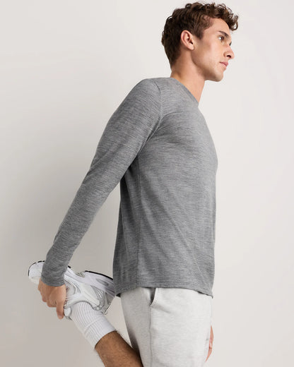 100% Merino Wool All-Season Long Sleeve Base Layer Tee - XS / Off-White