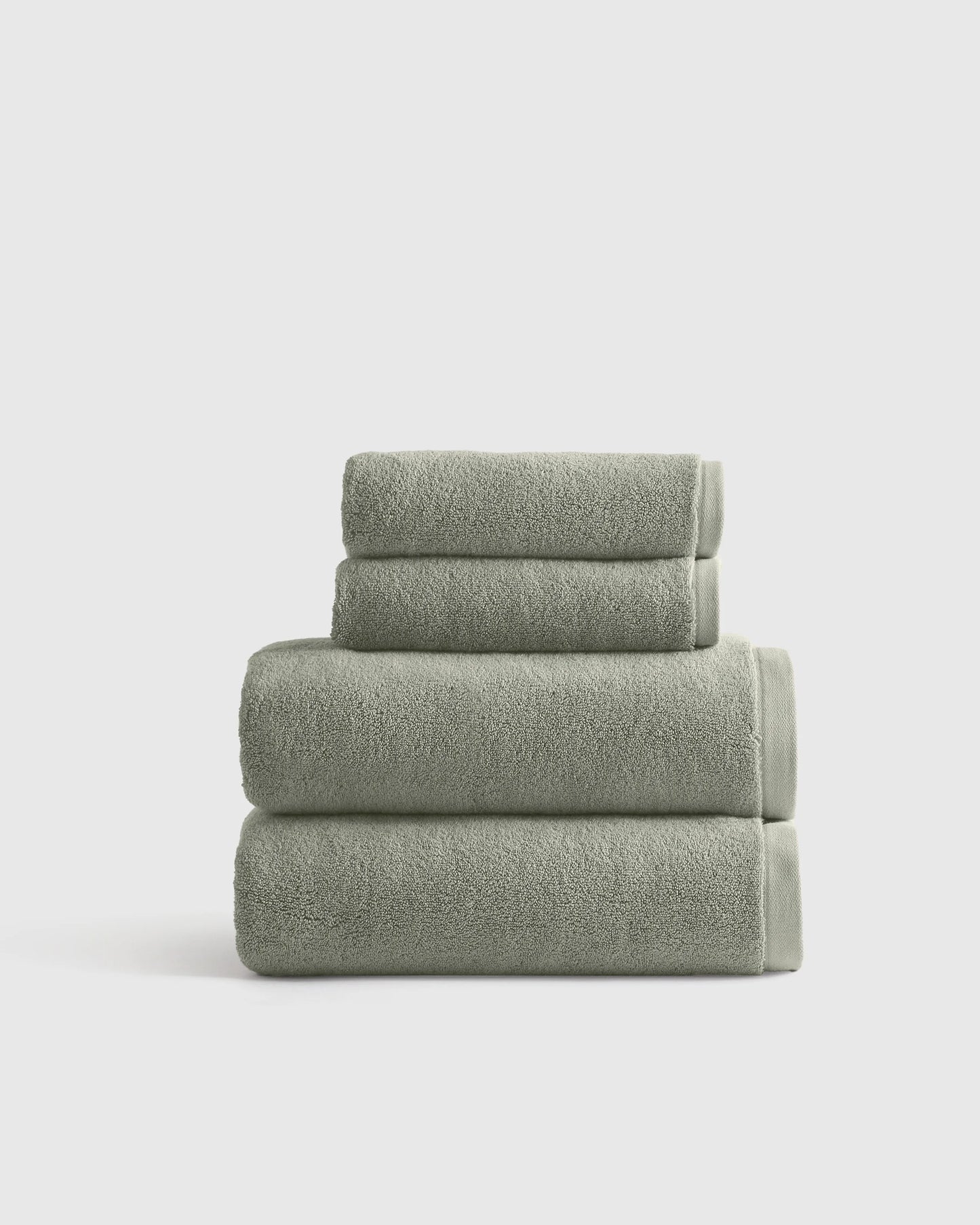 Plush Organic Turkish Cotton Bath Bundle (4 pieces) - One Size / White