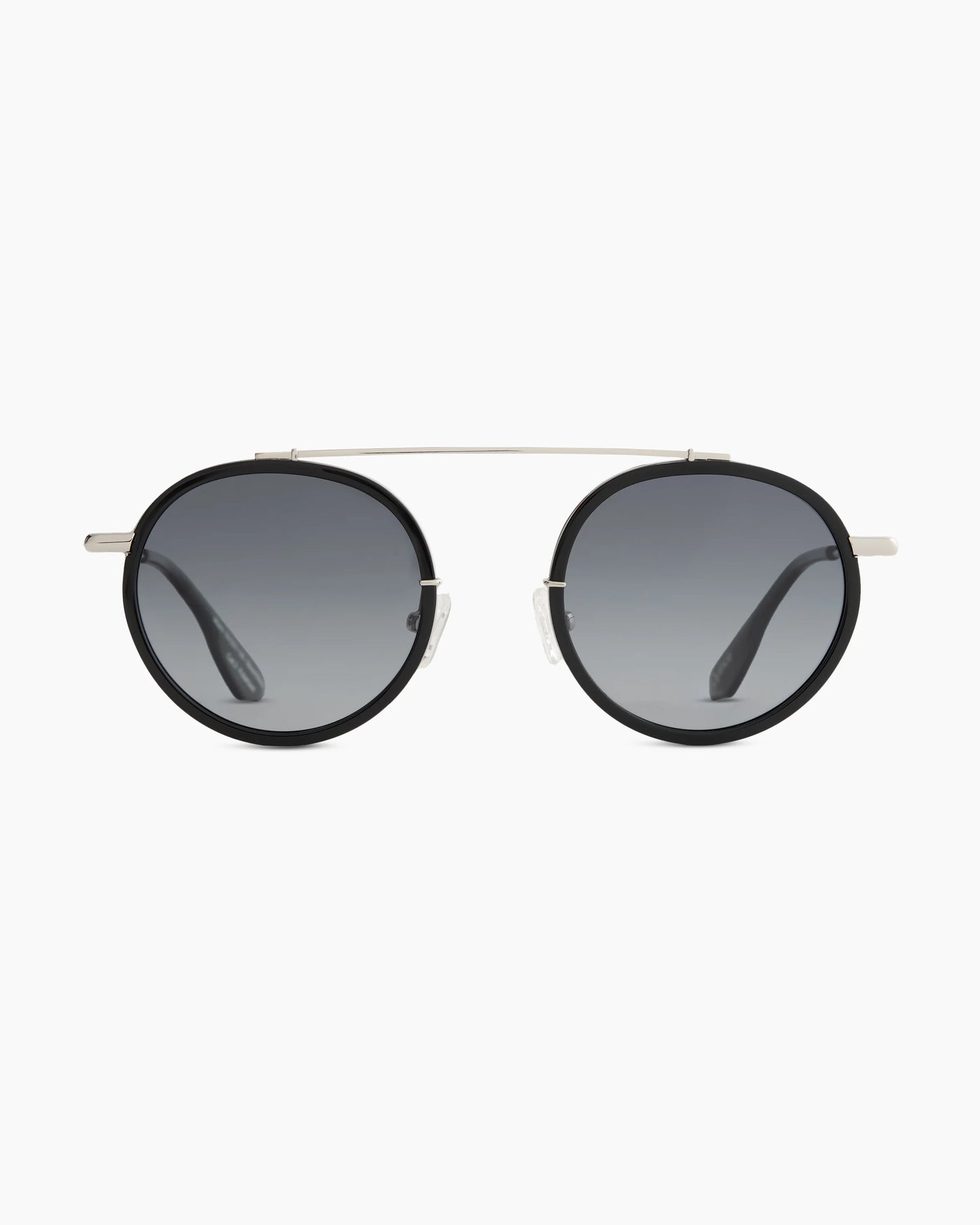 Miami Polarized Stainless Steel Sunglasses - Standard / Gold/Clear with Green gradient lens
