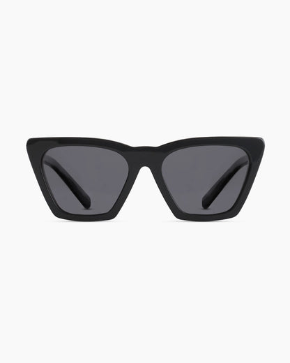 Andy Polarized Acetate Sunglasses - One Size / Black with Grey lens