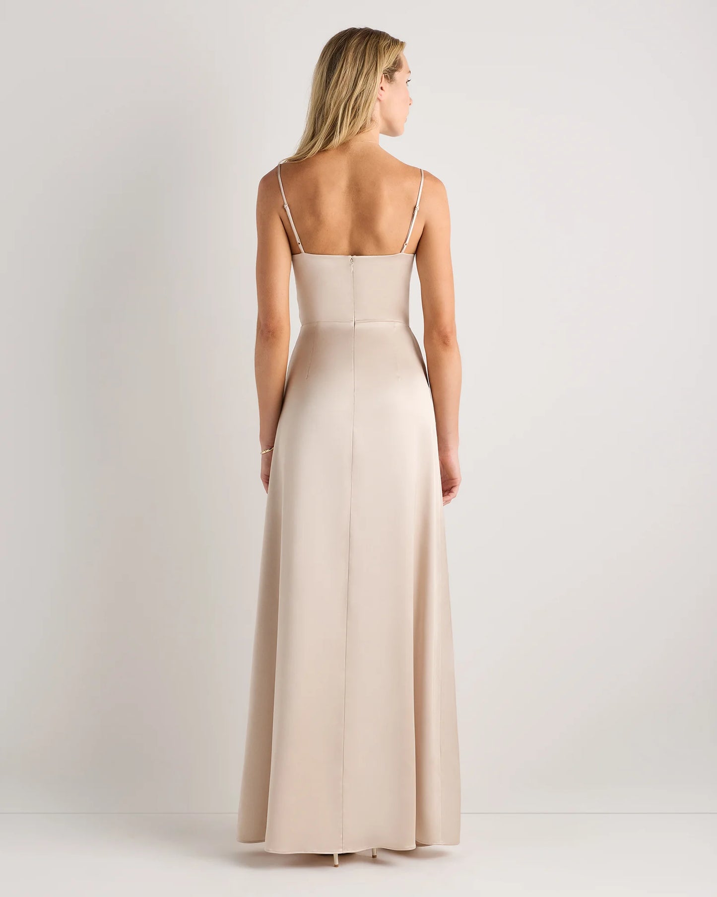 Juliette Stretch Satin Dress - 0 / Garden Sage Green