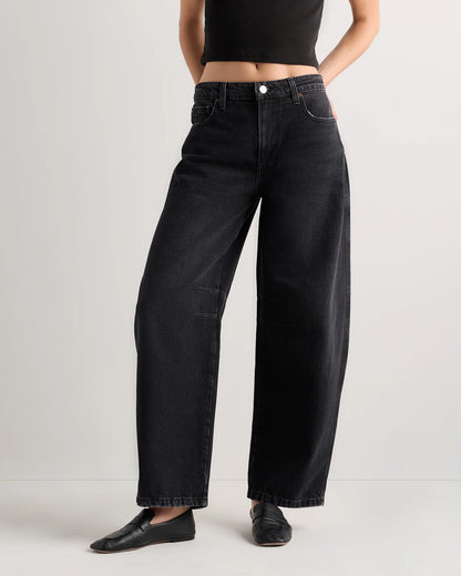 Maya Rigid Exaggerated Barrel Jeans - 24 / Powder Blue