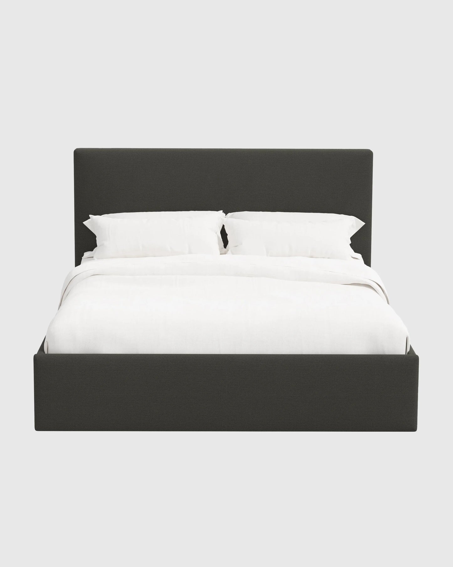 100% Linen Square Bed - Full / Canvas