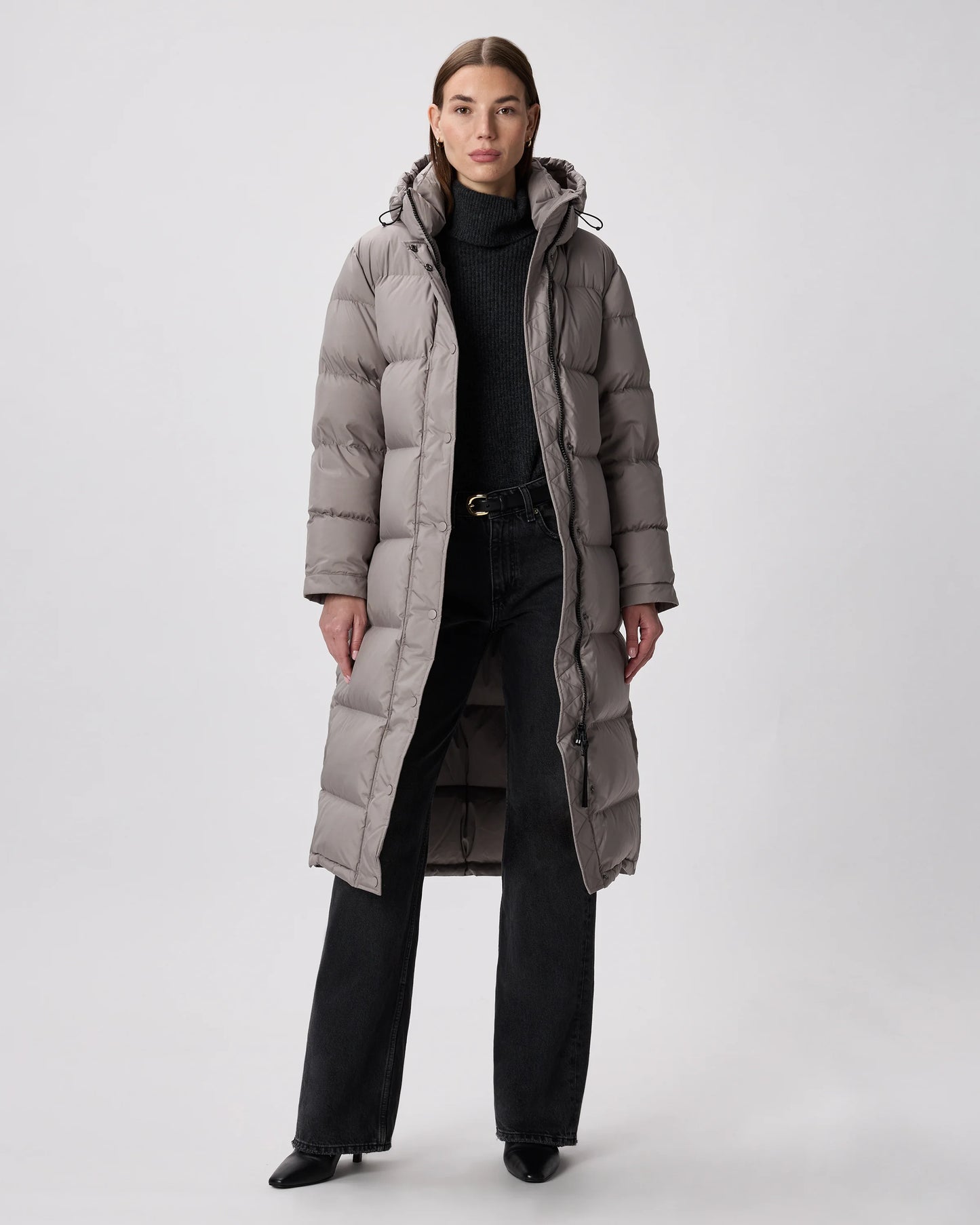 Responsible Down Long Puffer Jacket - XS / Black