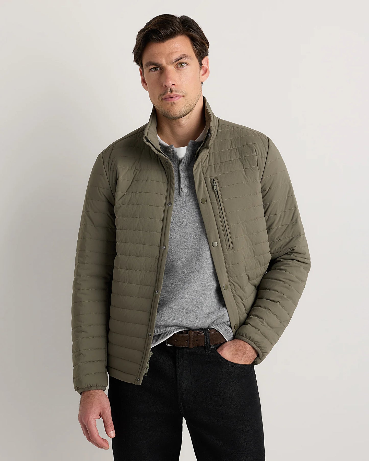 Responsible Down Quilted Jacket - S / Faded Cargo Green