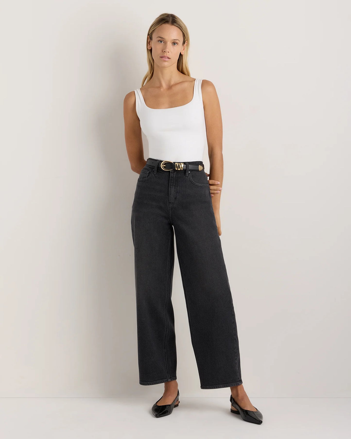 Bella Stretch Barrel Jeans - 24 / Cool Blue