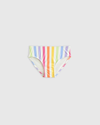 Tankini and Long Sleeve Raglan Rash Guard Set - 6 / Rainbow Stripe