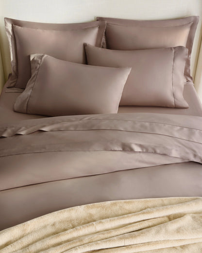 Signature Giza Cotton Sateen Duvet Cover Set - Twin / Sand
