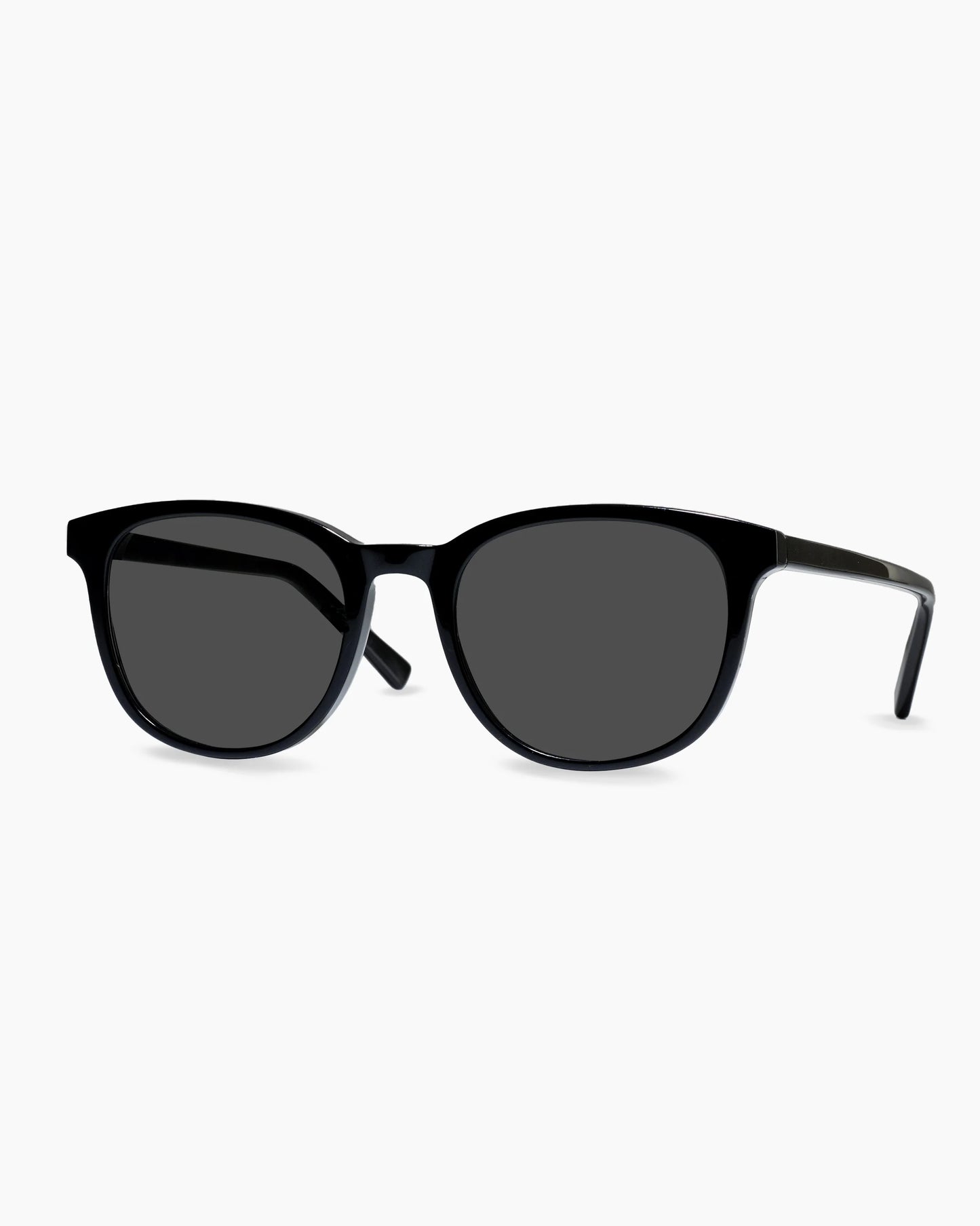 Charlie Polarized Acetate Sunglasses - Standard / Clear with Grey lens