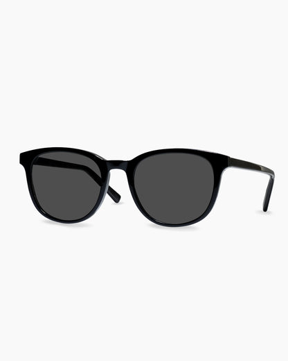 Charlie Polarized Acetate Sunglasses - Standard / Clear with Grey lens