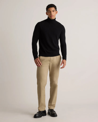 Mongolian Cashmere Turtleneck Sweater - S / Black