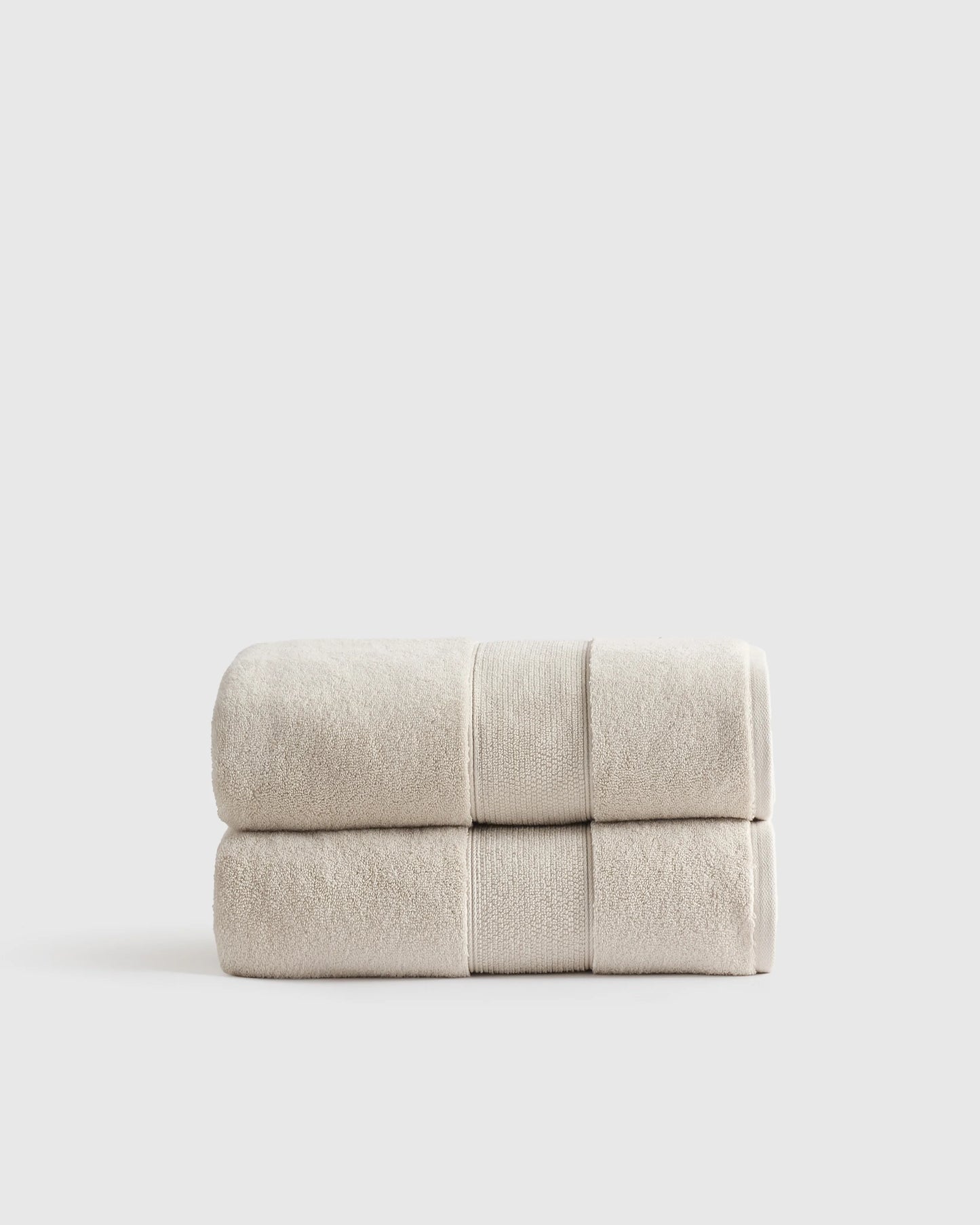 Classic Organic Turkish Cotton Bath Towel (Set of 2) - One Size / White