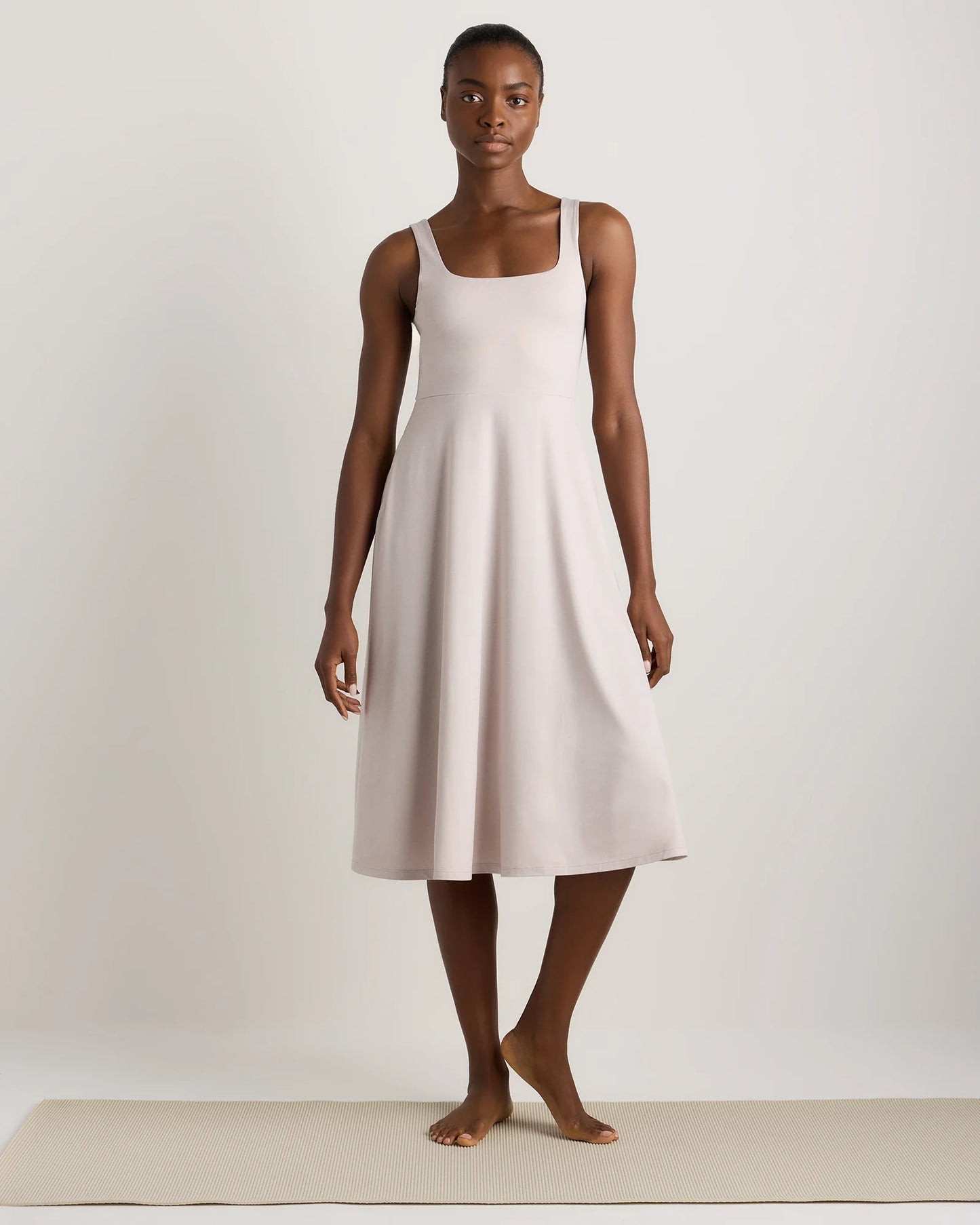 Flowknit Breeze Fit & Flare Dress - XS / Heather Green