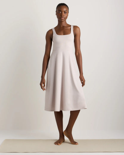 Flowknit Breeze Fit & Flare Dress - XS / Heather Green