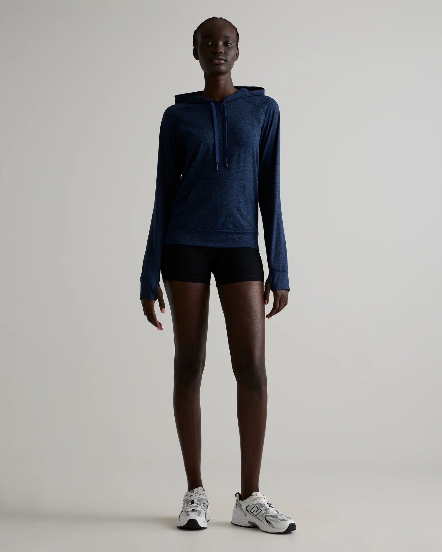 Flowknit Pullover Hoodie - XS / Heather Navy