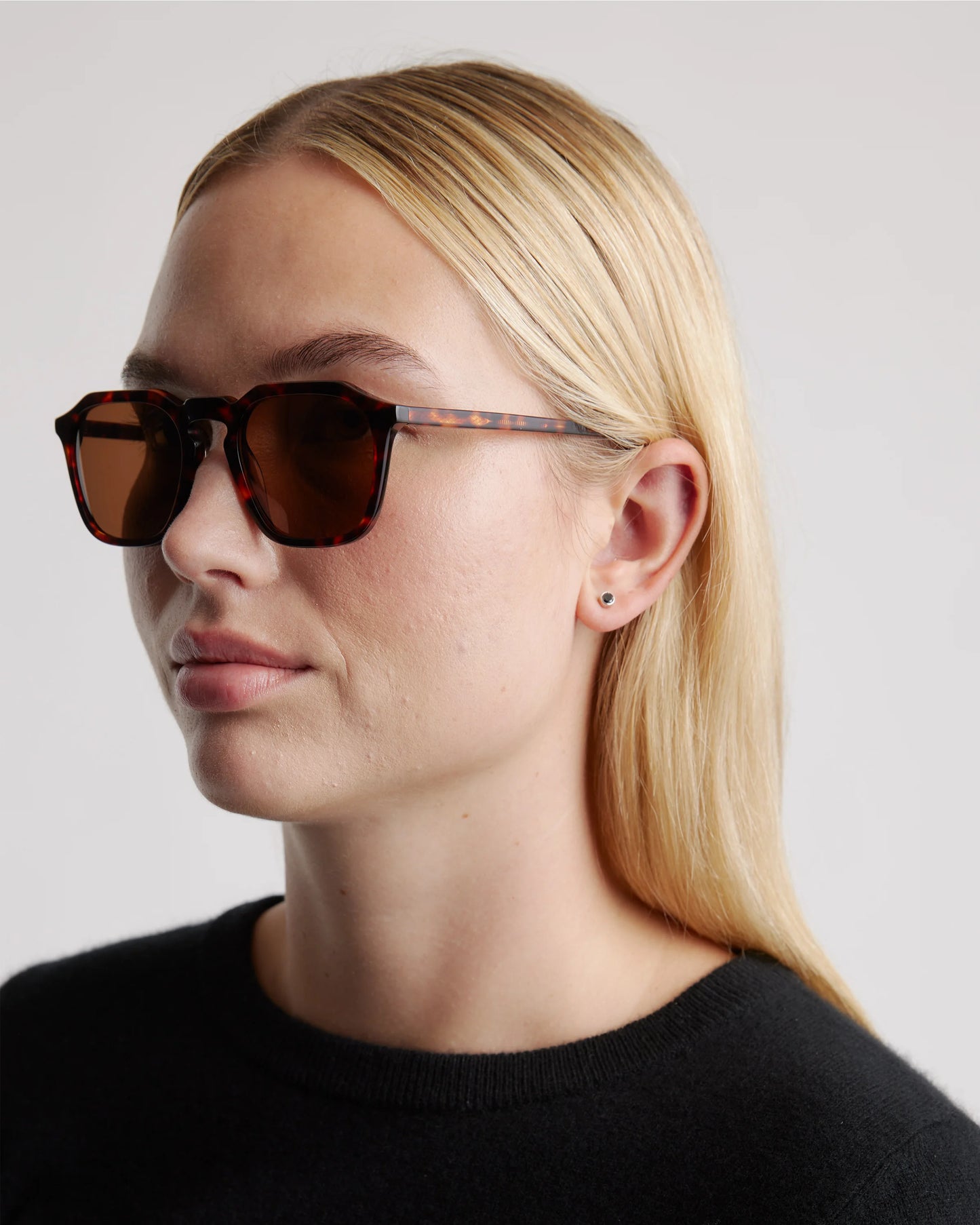 Jude Polarized Acetate Sunglasses - One Size / Black with Green lens