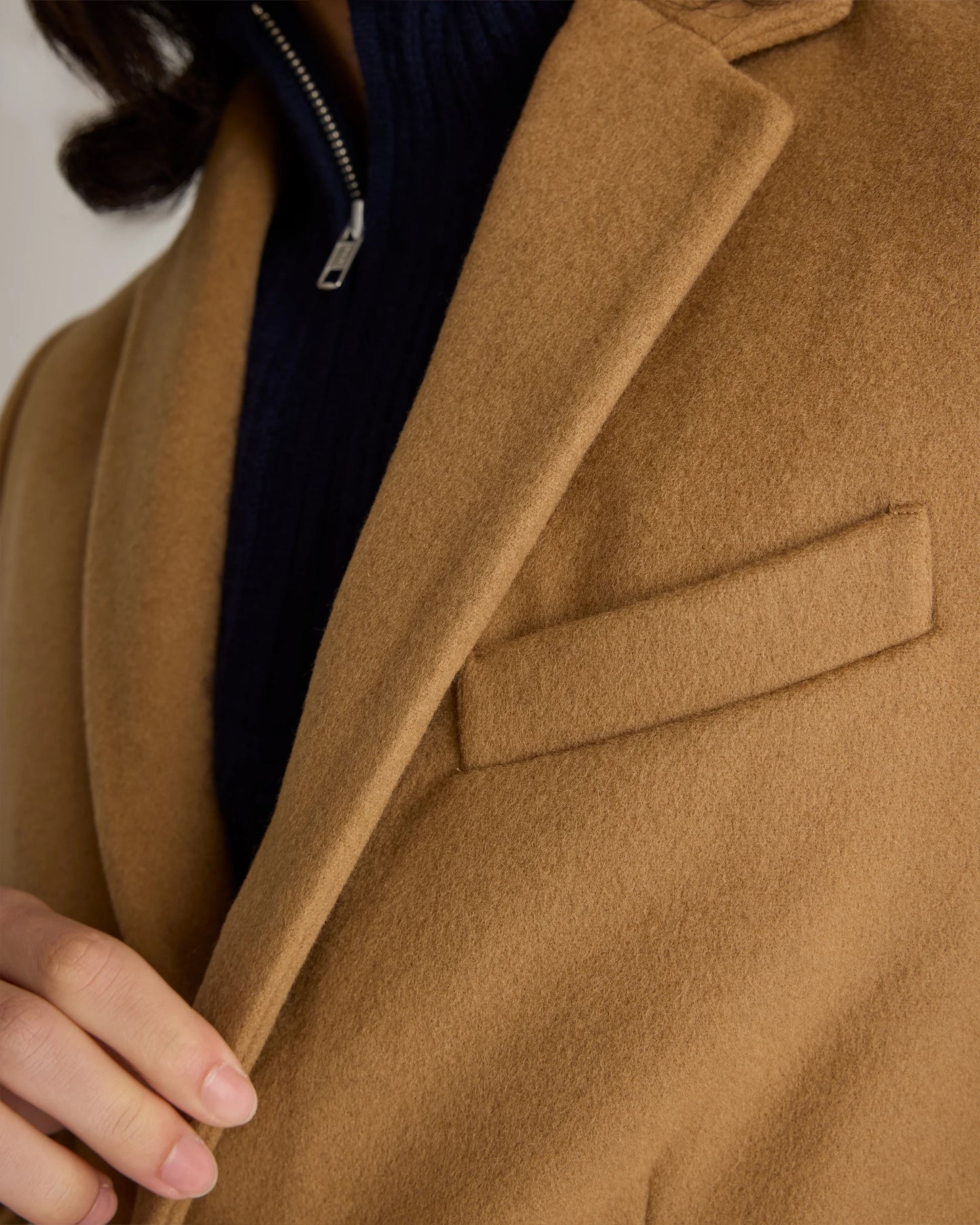 Italian Wool Overcoat - S / Heather Charcoal