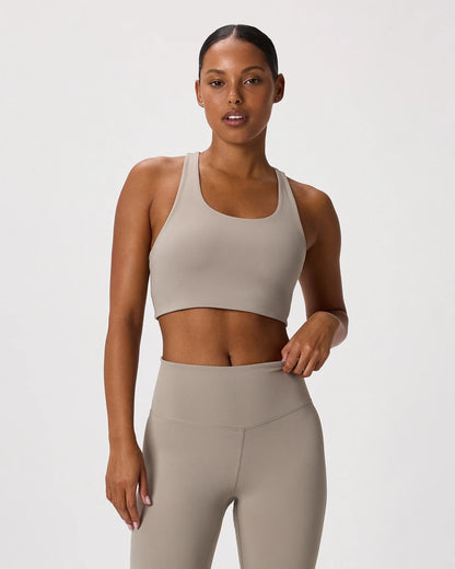 Ultra-Form Scoop Neck Longline Bra - XS / Black Camo