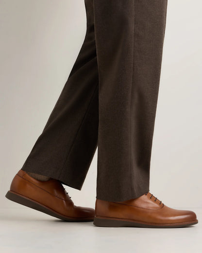 Hybrid Crafted Leather Oxford - 7 / Brandy