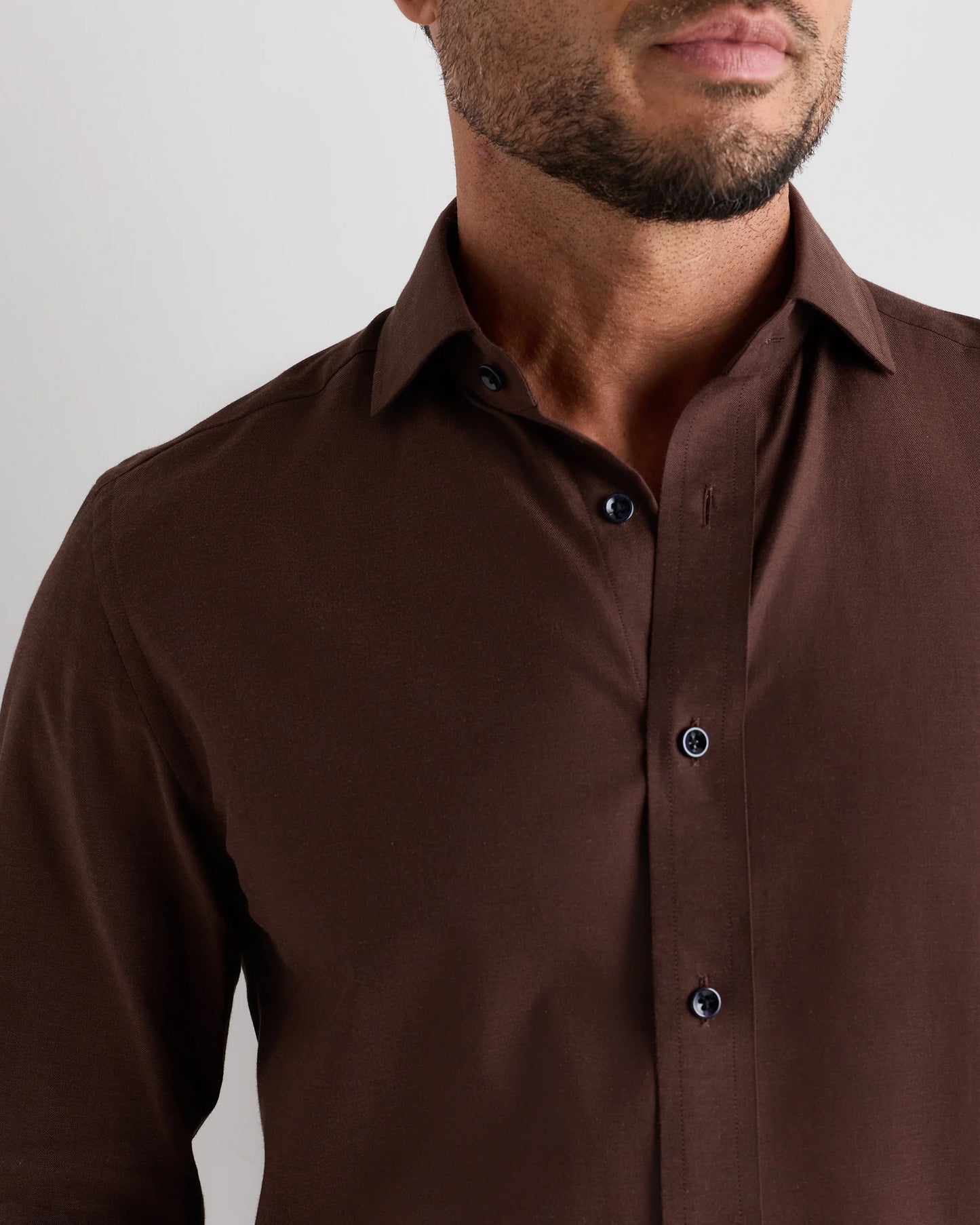 Organic Cotton Cashmere Dress Shirt - XS / Pale Blue