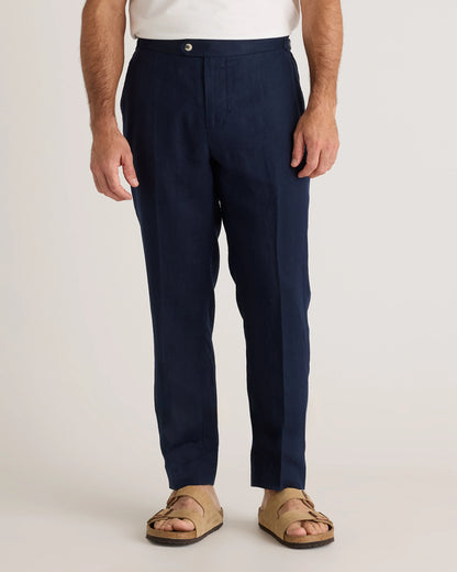 100% European Linen Dress Pants - 30X30 / Deep Navy