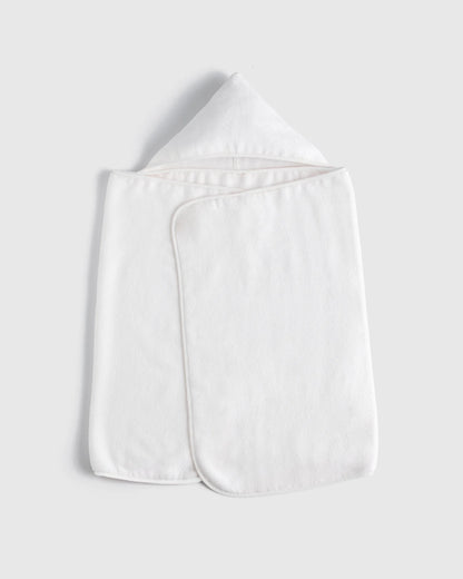 Organic Turkish Cotton Kids Hooded Towel Set 4-Pack - One Size / Light Blue