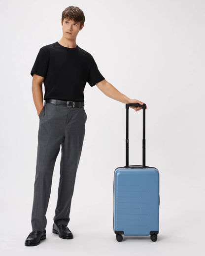 Expandable Small Carry-On Suitcase - One Size / Coastal Cobalt