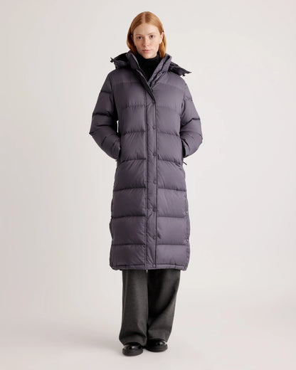 Responsible Down Long Puffer Jacket - XS / Black