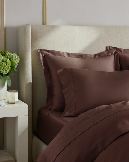 Signature Giza Cotton Sateen Duvet Cover Set - Twin / Sand