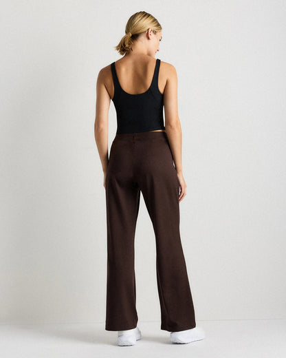 Flowknit Wide Leg Pants - XS / Black