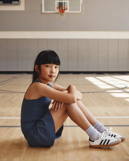 Girls Ultra-Form Fitted Tank - 6 / Storm Blue